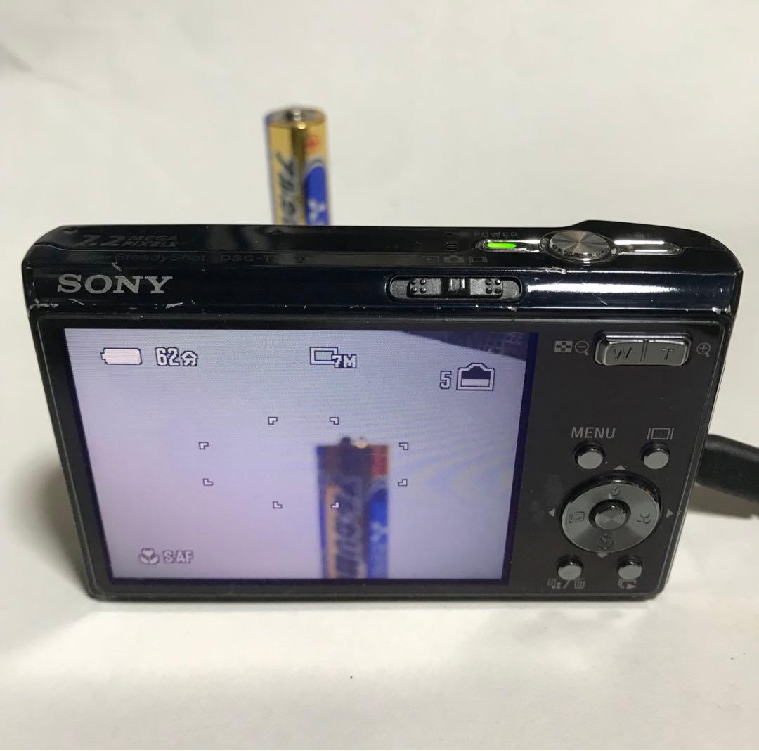 【動作OK】Sony Cyber-shot DSC-T30 デジタルカメラ 黒
