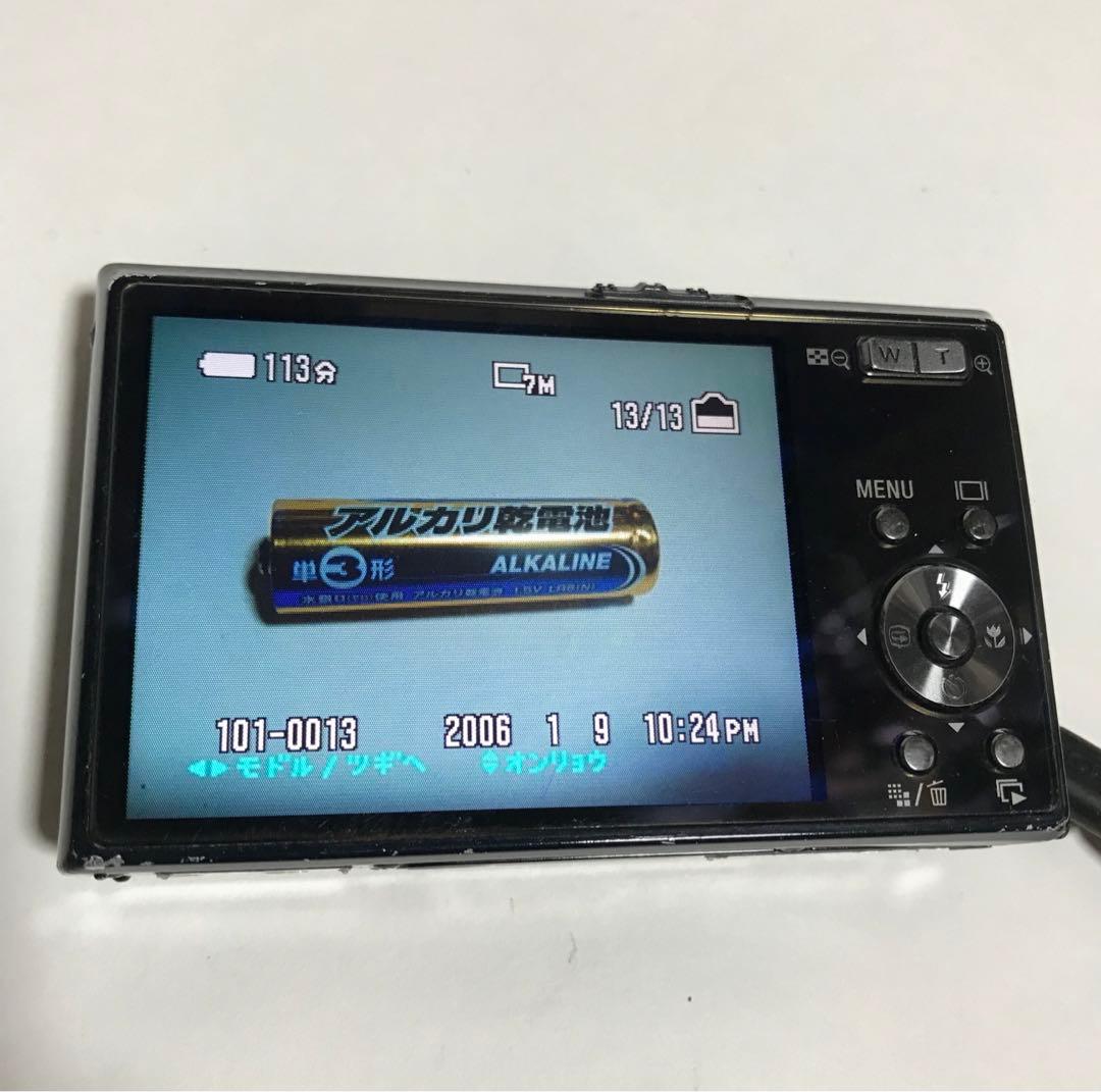 【動作OK】Sony Cyber-shot DSC-T30 デジタルカメラ 黒