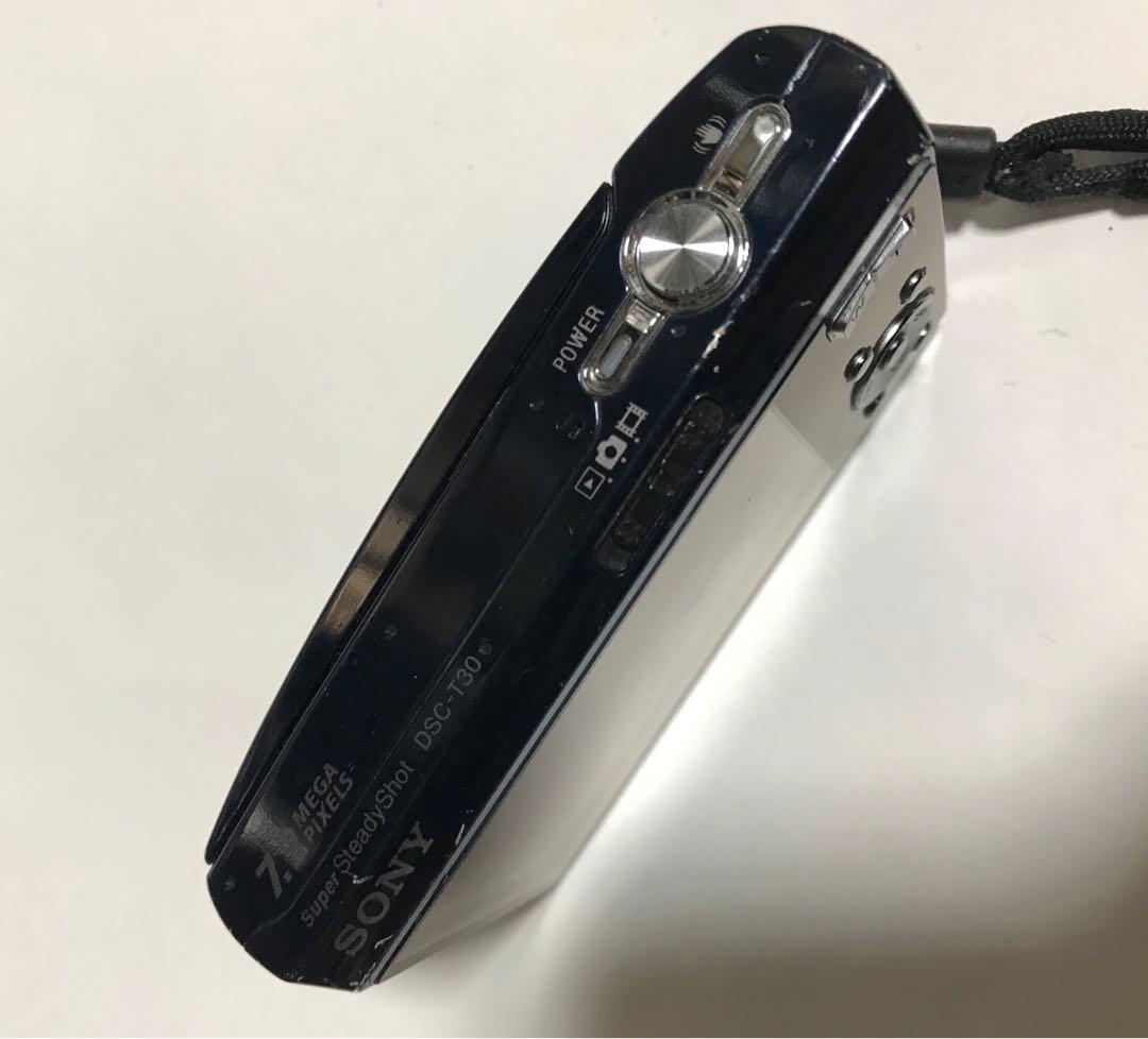 【動作OK】Sony Cyber-shot DSC-T30 デジタルカメラ 黒