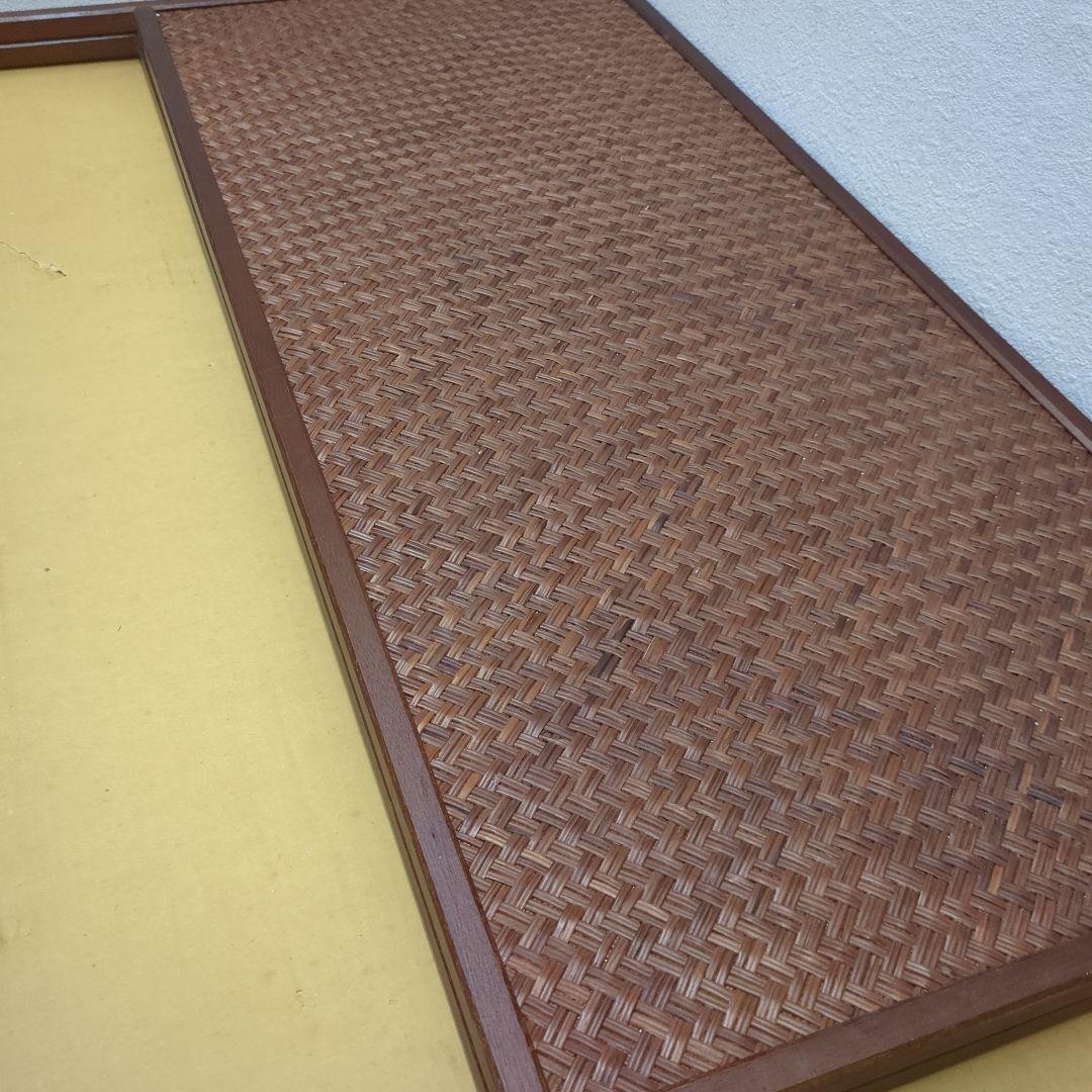 風炉先屏風　両面開き　網代　利休梅　茶道具　透かし　屏風　間仕切り