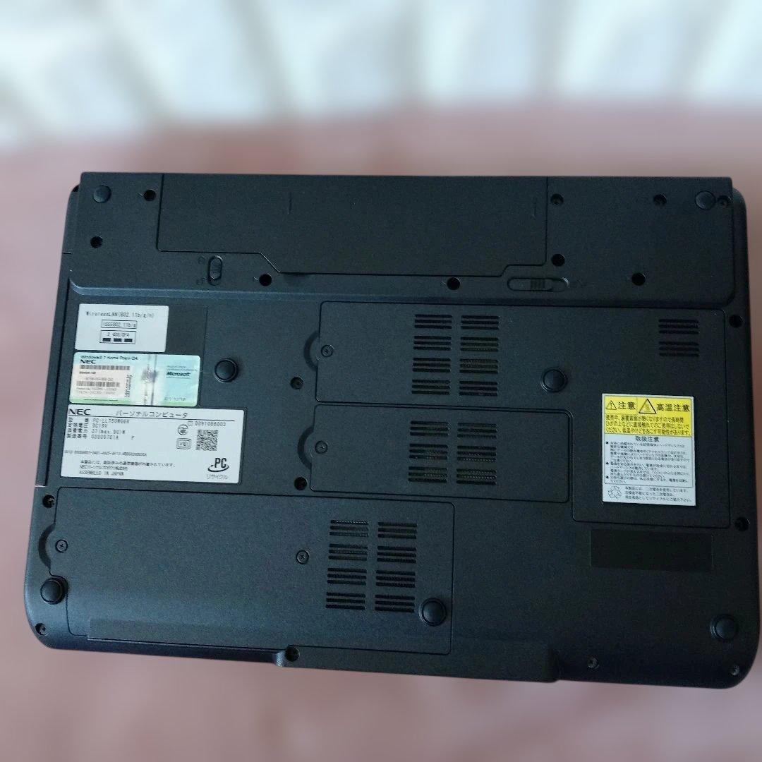 NEC ノートPC レッド Windows 7 Core i5