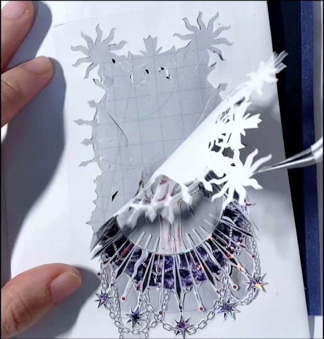 ベーステープ 白花花 9.8cm×5m 海外マスキングテープ　下地