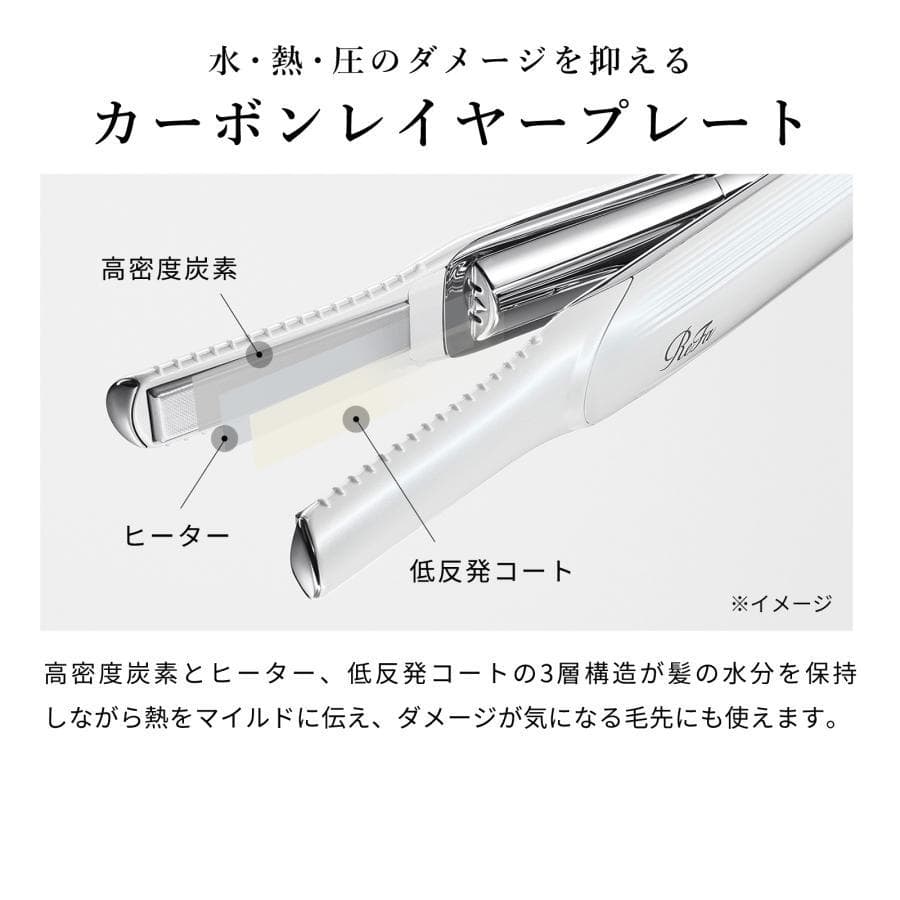 リファ フィンガーアイロン ST 新品 ピンク ヘアアイロン