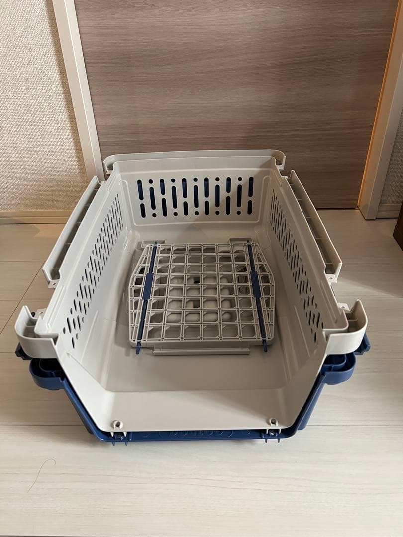 期間限定！犬 ハードキャリー DOGLOO MODEL 150 グレー/ネイビー