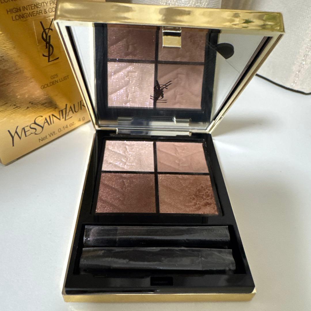 YSL クチュール ミニ クラッチ アイシャドウ 25 ゴールデンラスト 美品