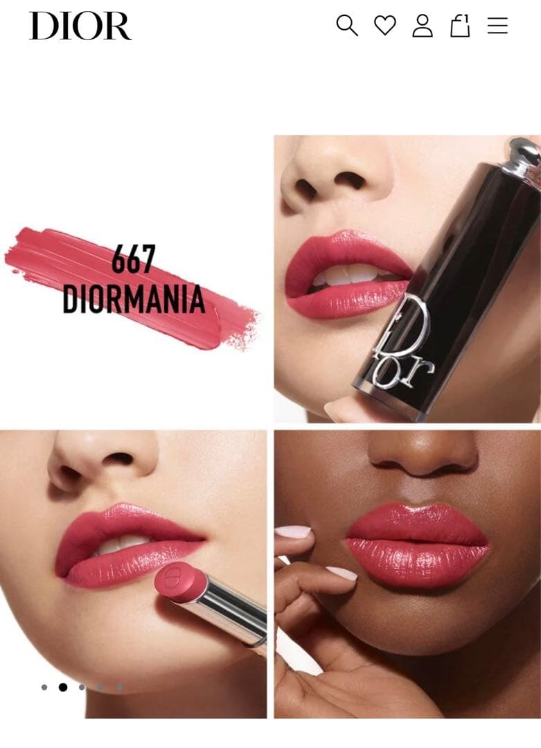 Dior アディクトリップ ピンクカナージュ 667＋ケース