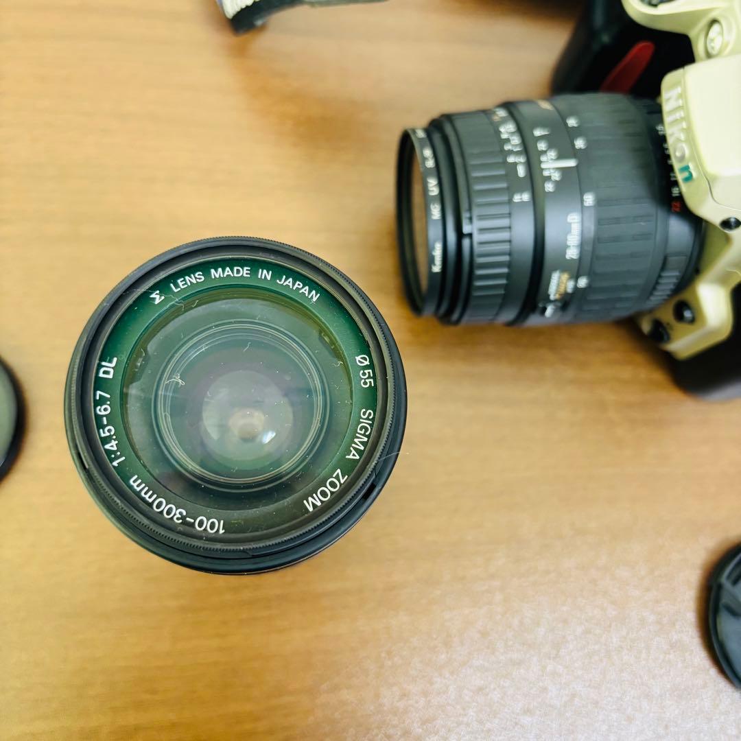 【美品】Nikon F60 フィルム一眼レフカメラ SIGMAレンズ2本セット