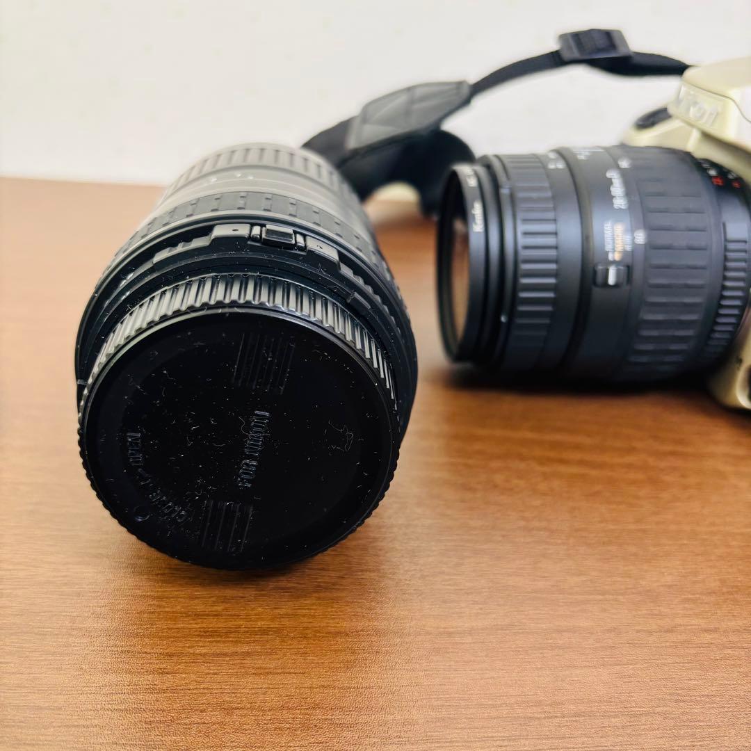 【美品】Nikon F60 フィルム一眼レフカメラ SIGMAレンズ2本セット