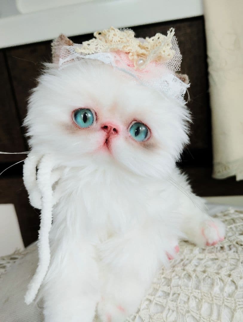 生後１か月♡元気いっぱい♡可愛い子猫ちゃん♡アートドール♡ぬいぐるみ♡
