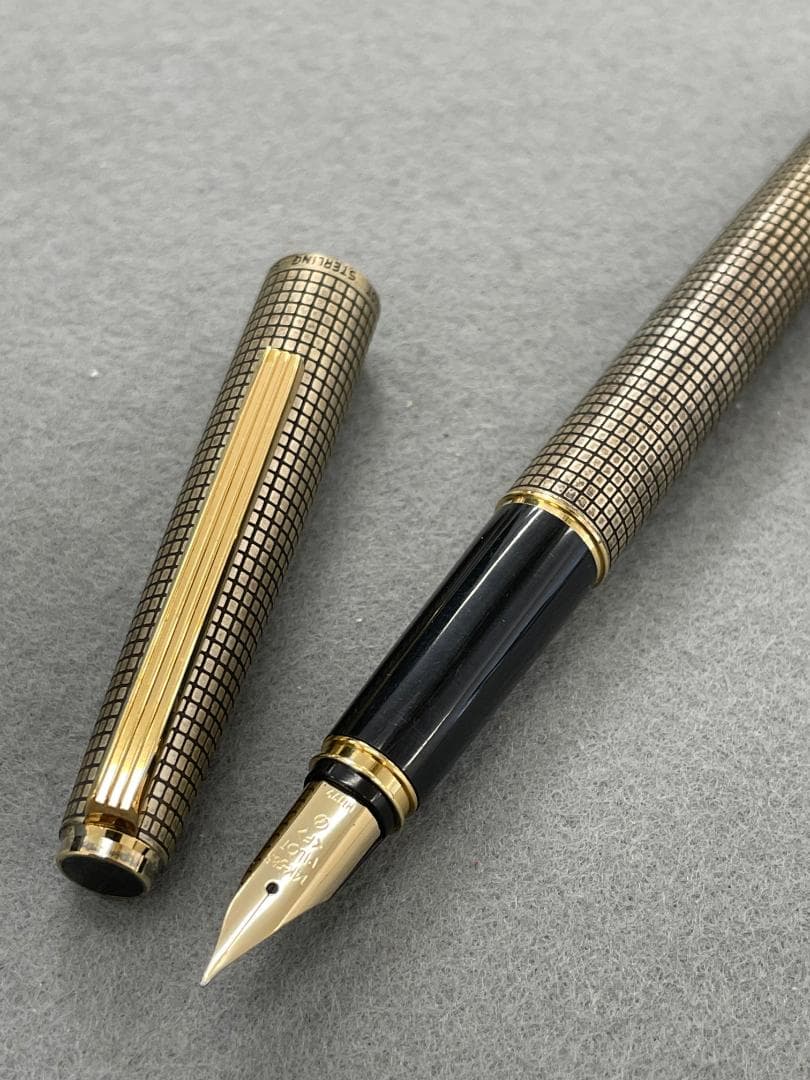 PILOT パイロット万年筆　スターリングシルバー　14K ＜Ｆ＞1979年製