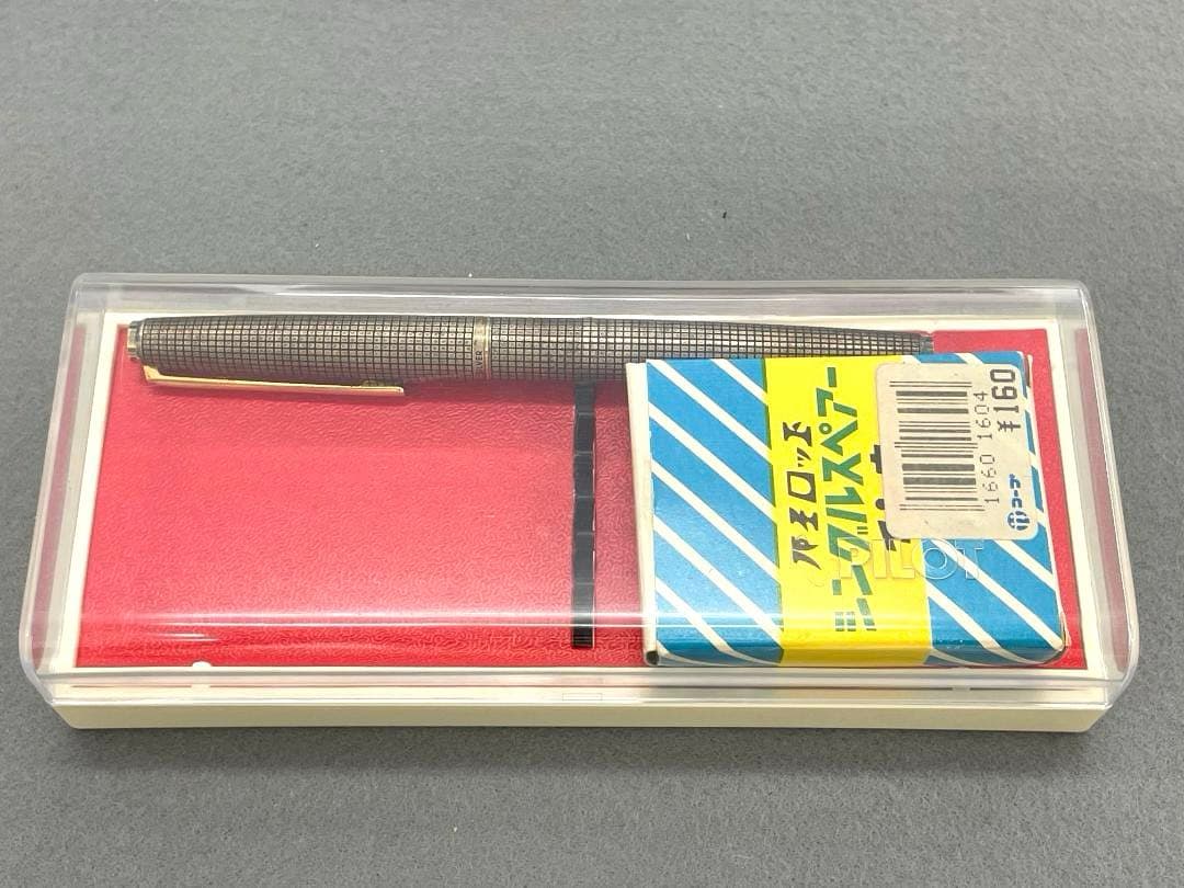 PILOT パイロット万年筆　スターリングシルバー　14K ＜Ｆ＞1979年製
