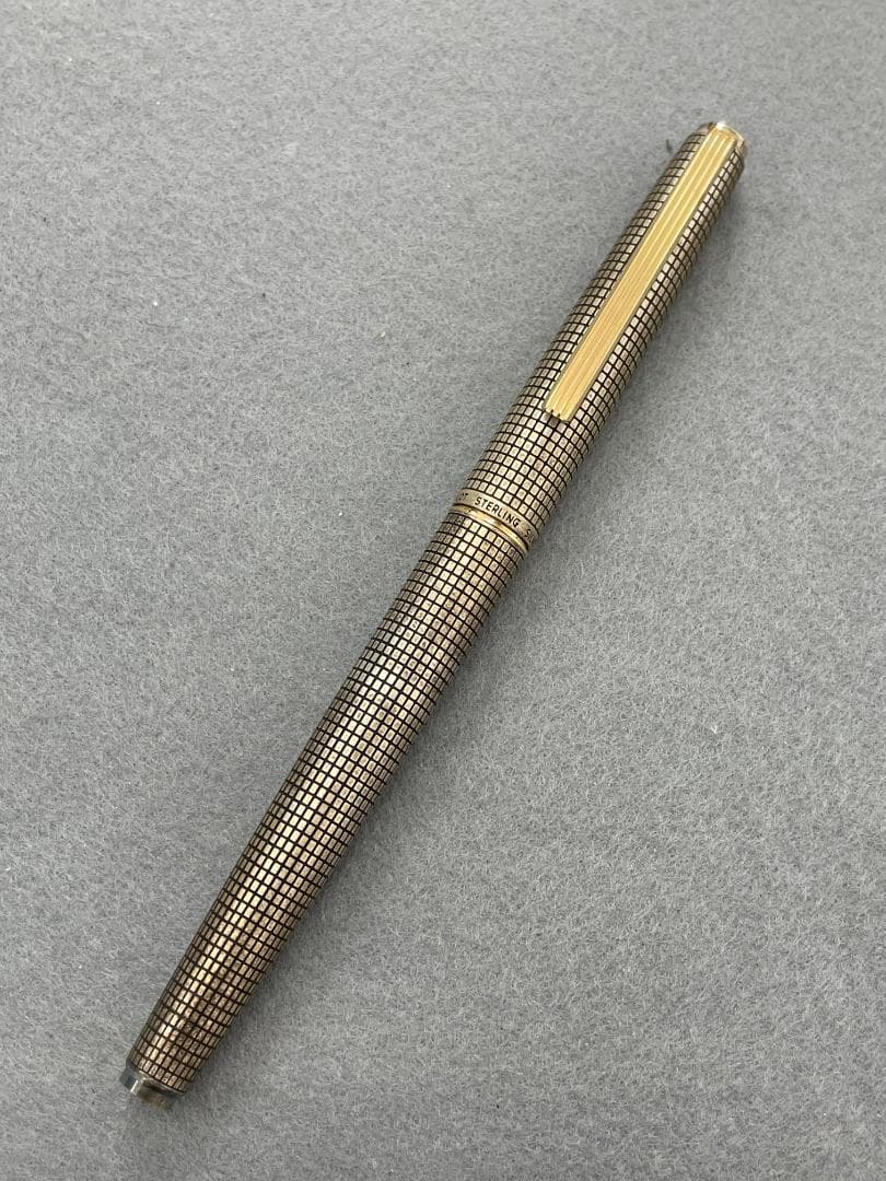 PILOT パイロット万年筆　スターリングシルバー　14K ＜Ｆ＞1979年製