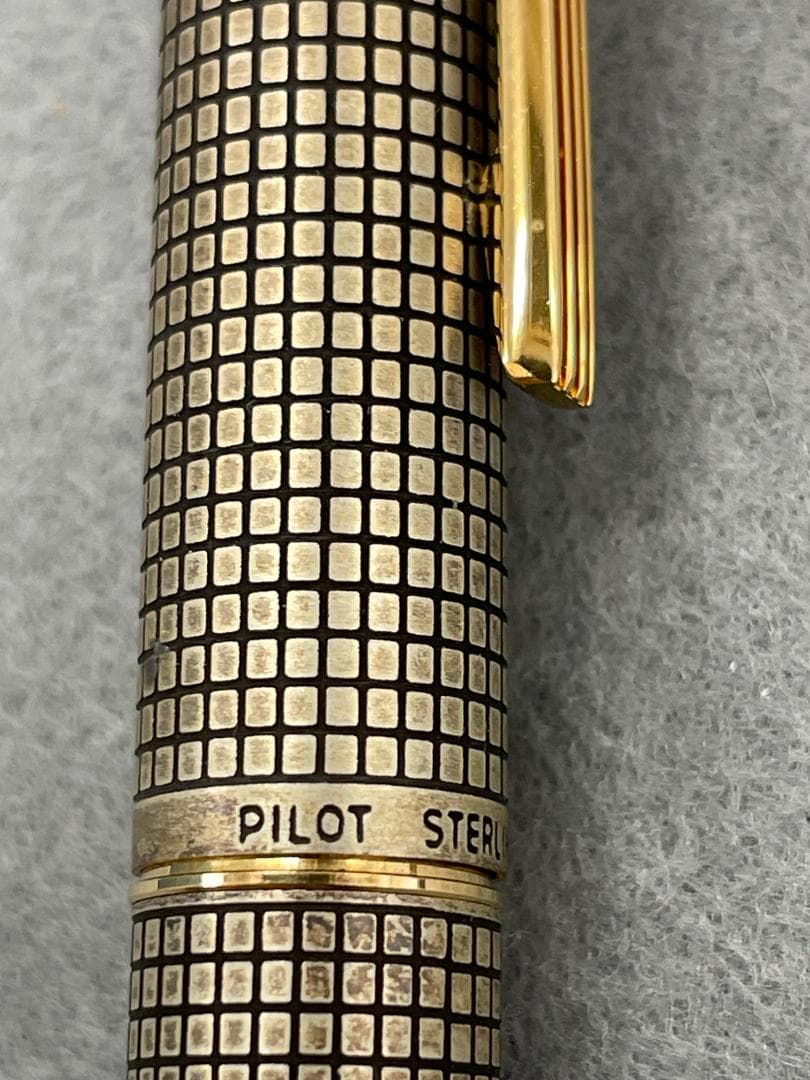 PILOT パイロット万年筆　スターリングシルバー　14K ＜Ｆ＞1979年製