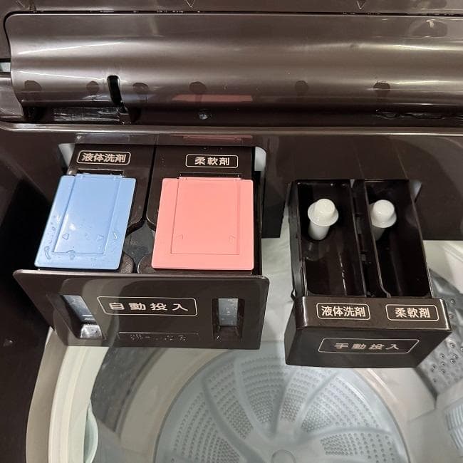 地域限定送料無料　美品【 TOSHIBA 】東芝 全自動洗濯機 AW-10DP1