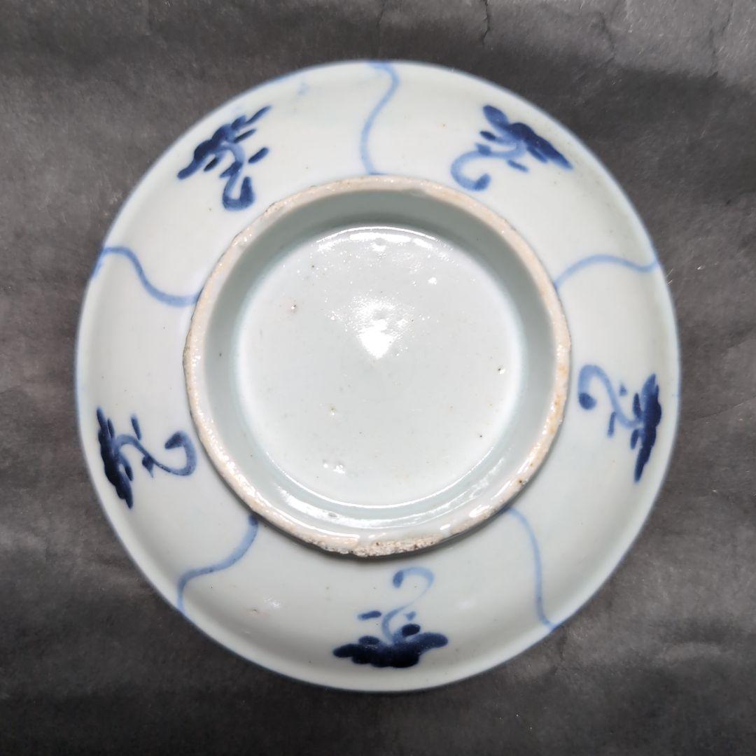 Spasibo　　李朝染付花文皿 　李朝染付皿　李朝白磁皿　李朝青花皿