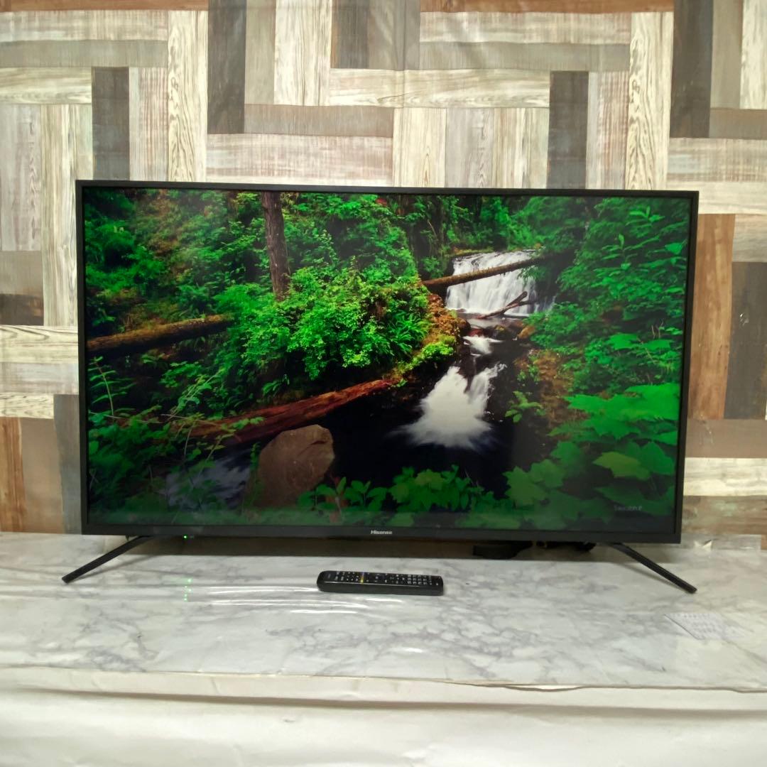 全国送料込❣️ ハイセンス 50V型4K液晶テレビ外付けHDD 裏番組録画対応