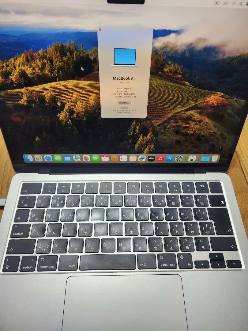 Macbook Air M2 8GB/256GB ジャンク