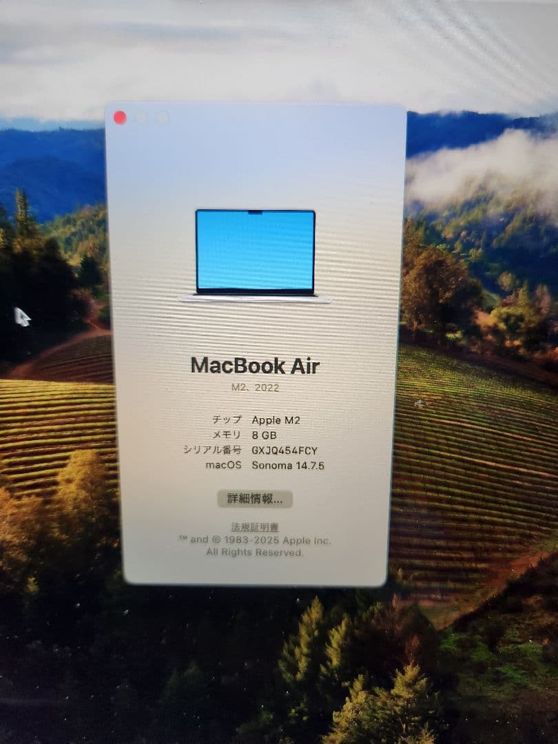 Macbook Air M2 8GB/256GB ジャンク