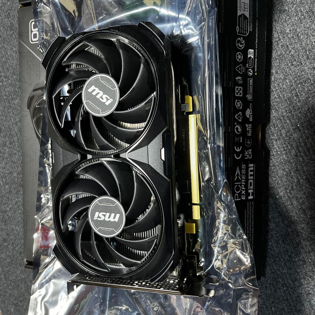 グラフィックボード・グラボ・ビデオカード MSI GeForce RTX 4060 Ti Ventus 2X Black