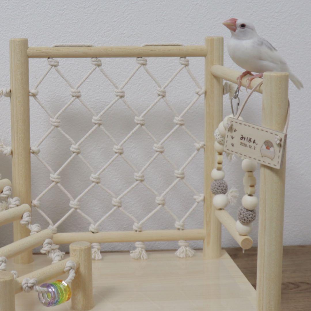 ことりのあそびば　らせんタイプ　インコ　バードアスレチック　おもちゃ　ブランコ