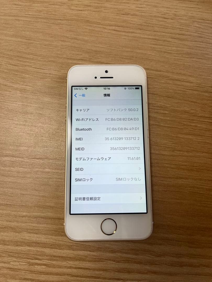 【美品】 iPhone SE 128GB 初代 第1世代 本体 SIM