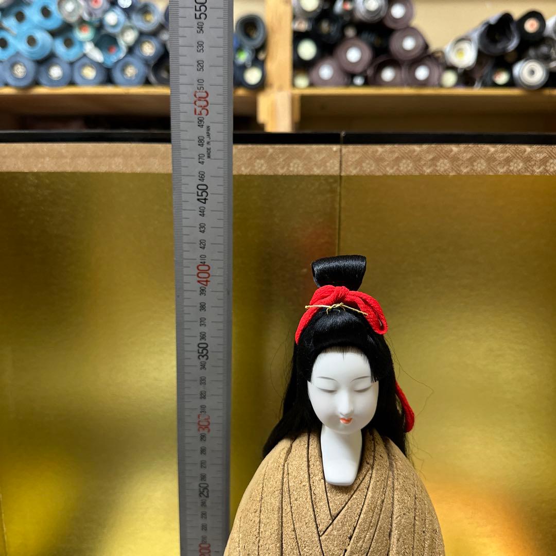 木目込人形 しずか セット、台付き