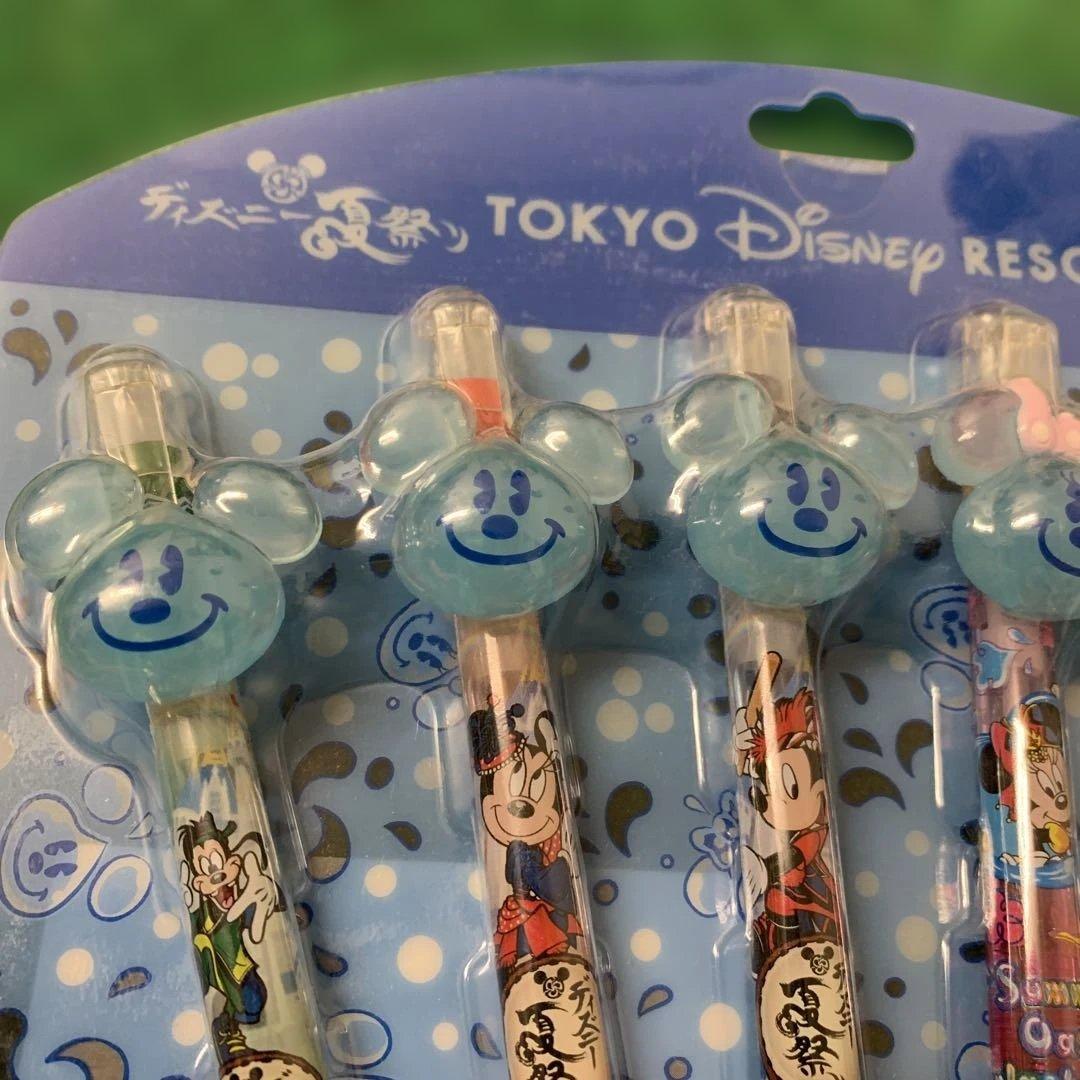 ディズニーランド　TDL 2012 夏祭り　ボールペンセット　ミッキー