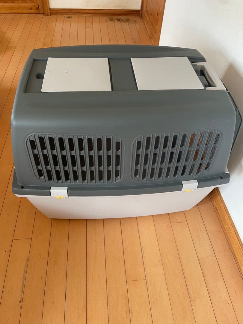 犬用キャリーバッグ グレー/ホワイト 中型犬用