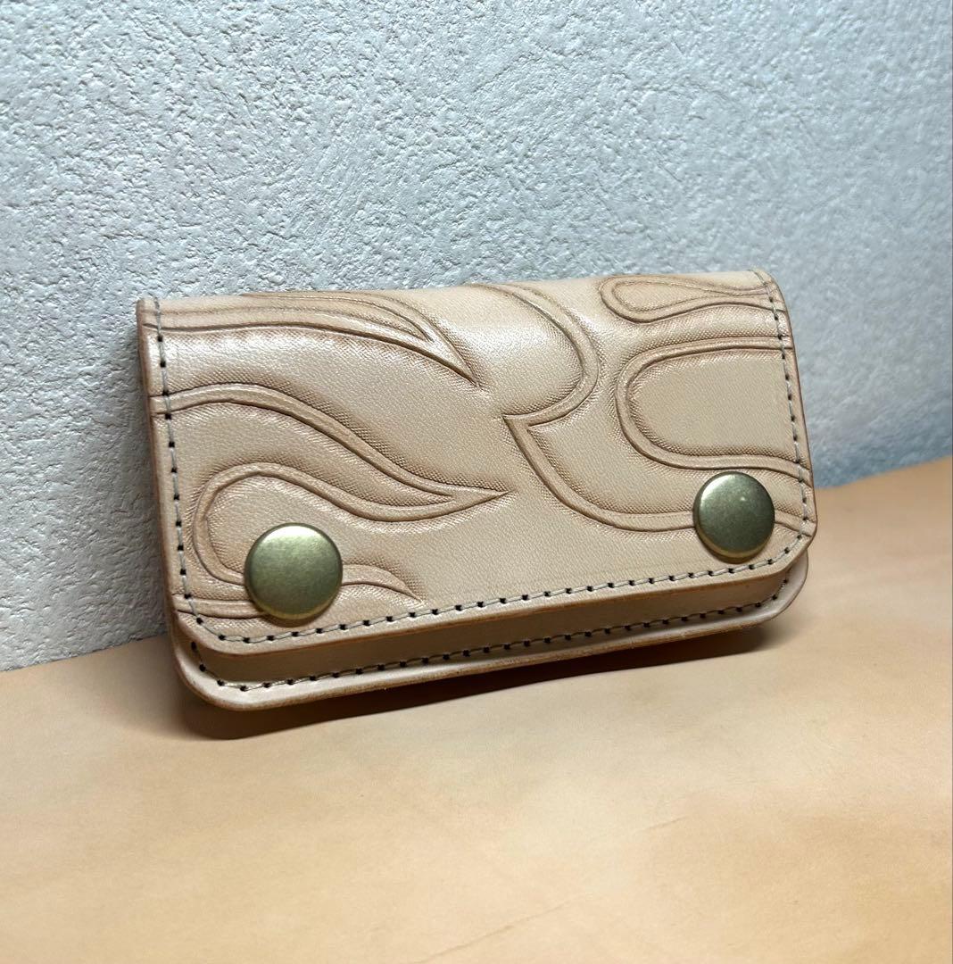 ヌメ革 トラッカーウォレット　ショートトラッカーウォレット コンパクト財布
