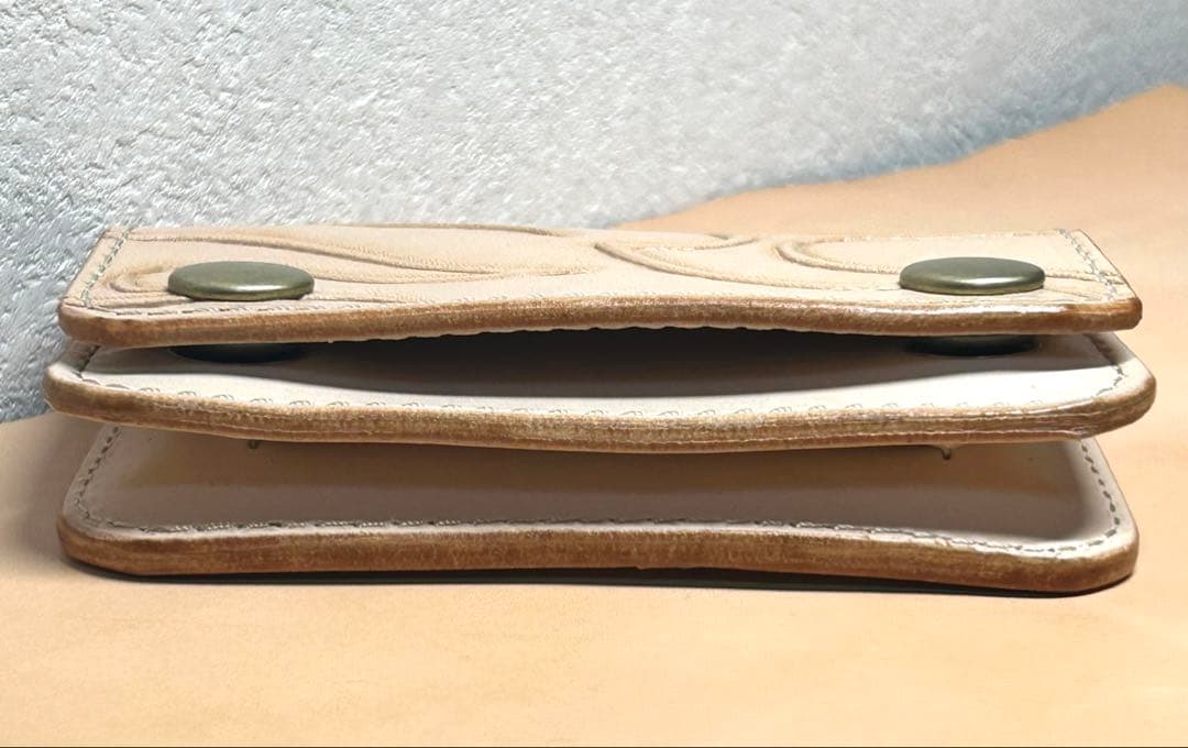 ヌメ革 トラッカーウォレット　ショートトラッカーウォレット コンパクト財布