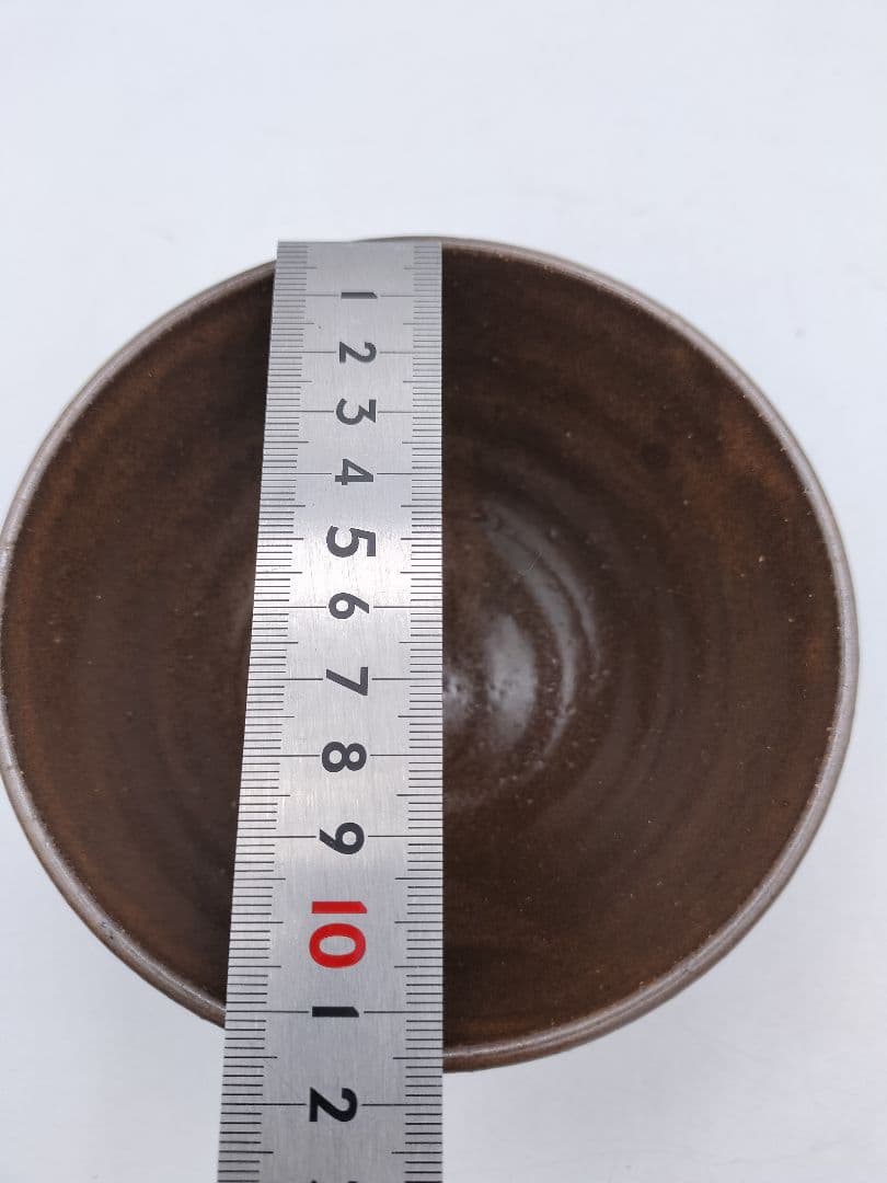 c772 数茶碗「十牛図」鉄釉 10客 信楽 壺中庵 楽入作 木箱 茶道具 古物