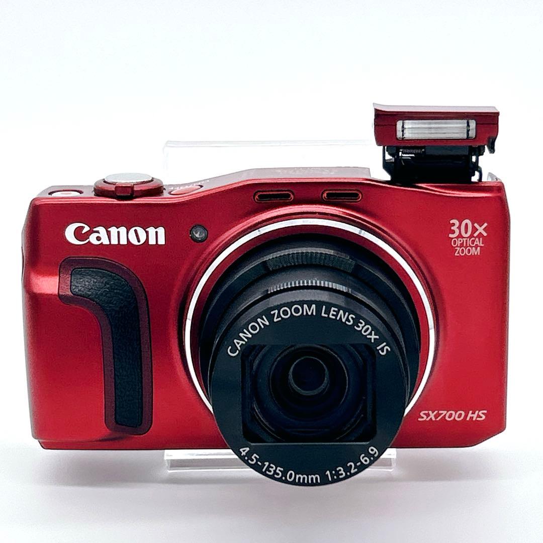 極美品　Canon PowerShot SX700 HS レッド　ケース　充電器