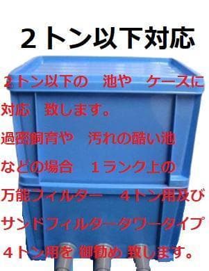 60Hz用　サンドフィルター タワータイプ 　 浮遊物キャッチャー　ポンプ付き