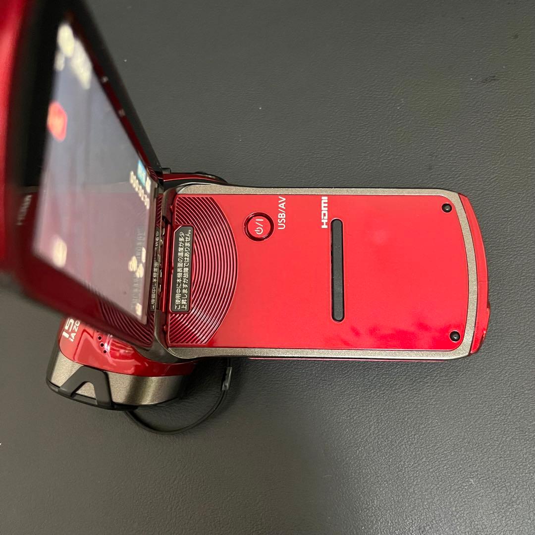 【スマホ転送★SDカード付】Panasonic HX-DC3 ビデオカメラ　赤