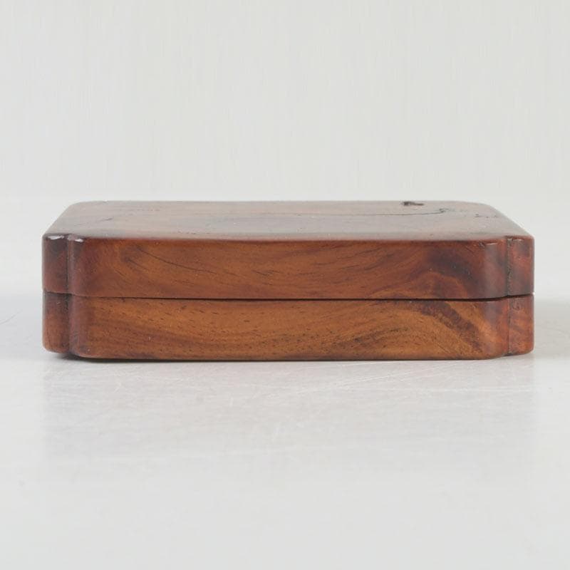 茶道具　臥龍松　四方香合　時代箱　V　9933