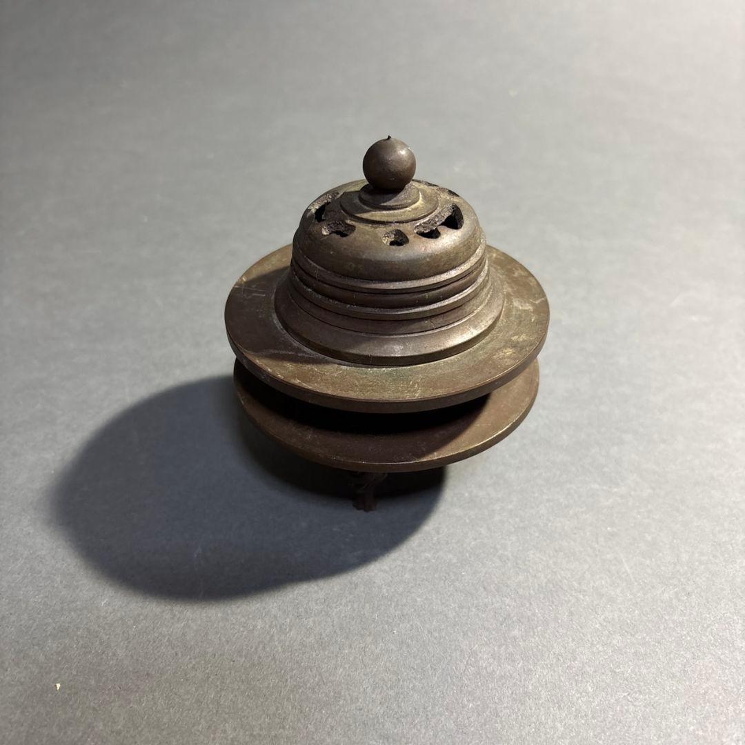 密教　銅製　火舎香炉