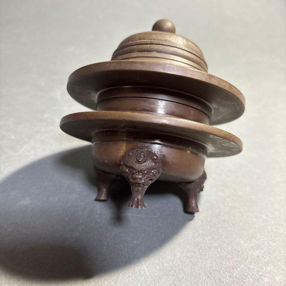 密教　銅製　火舎香炉