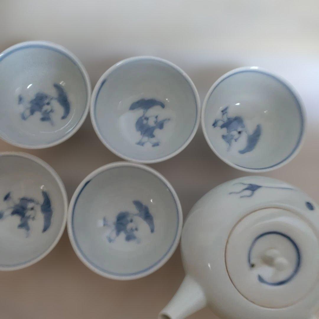 茶道具　煎茶急須、湯呑茶碗セット