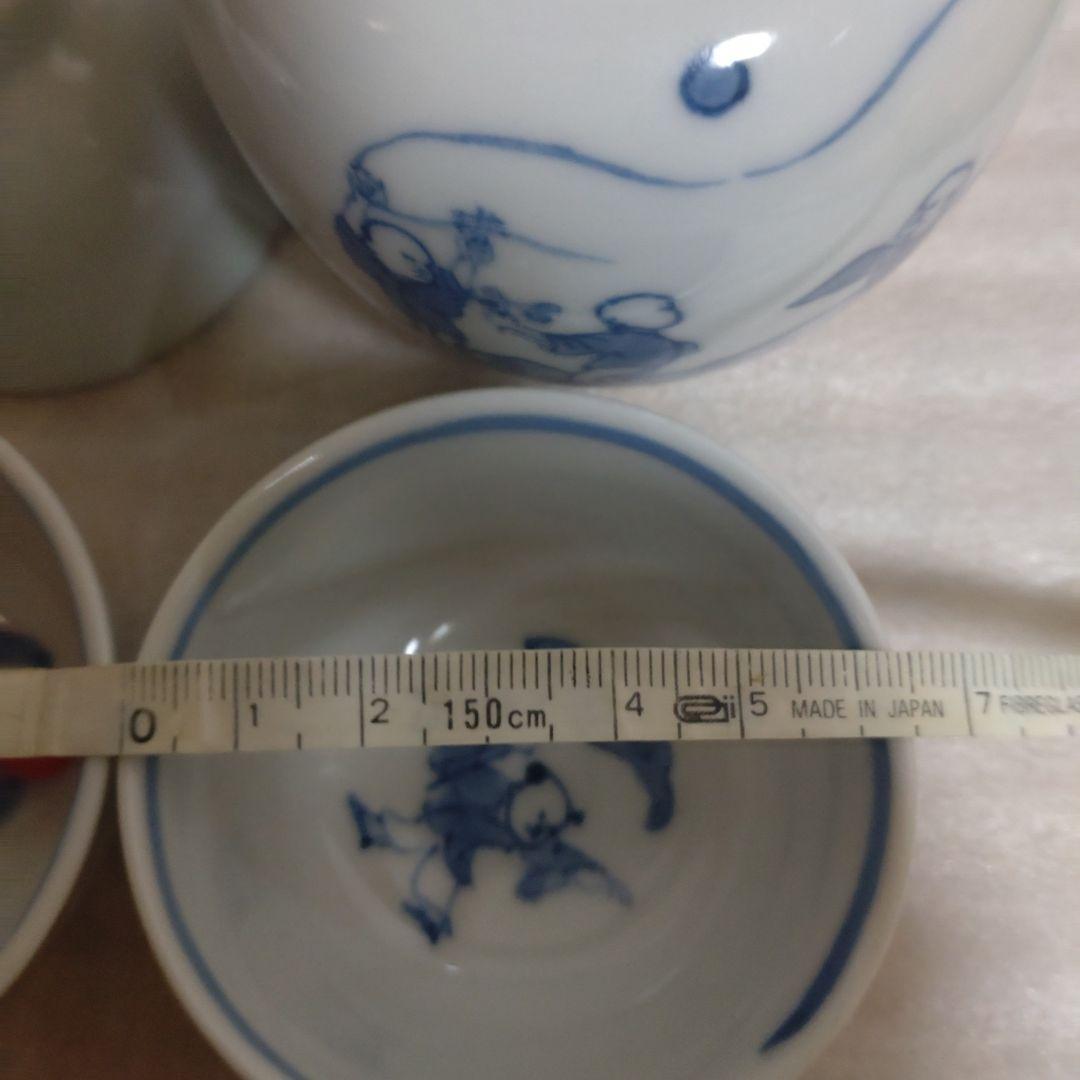 茶道具　煎茶急須、湯呑茶碗セット