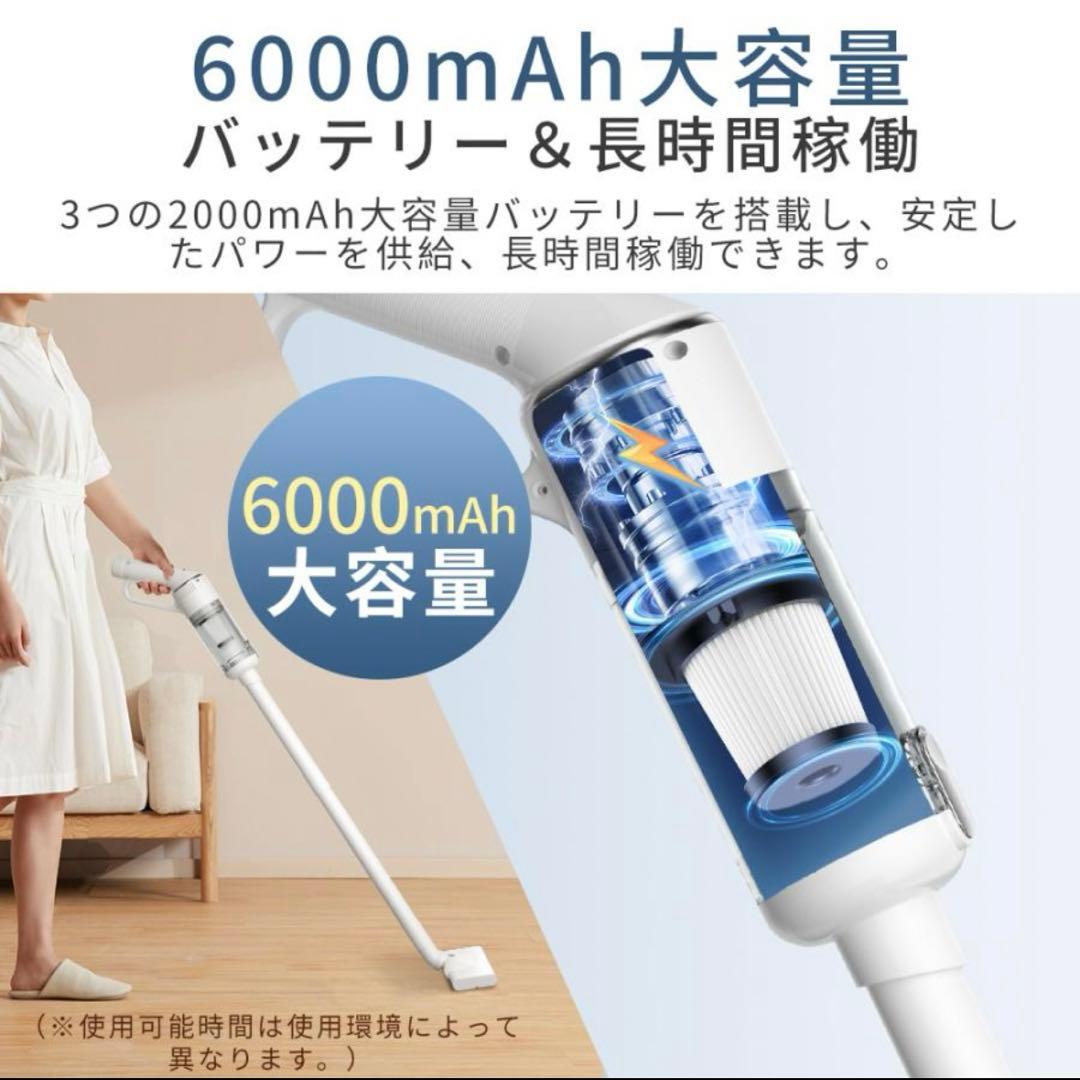 掃除機 コードレス スティッククリーナー 強力吸引 ハンディクリーナー HEPA