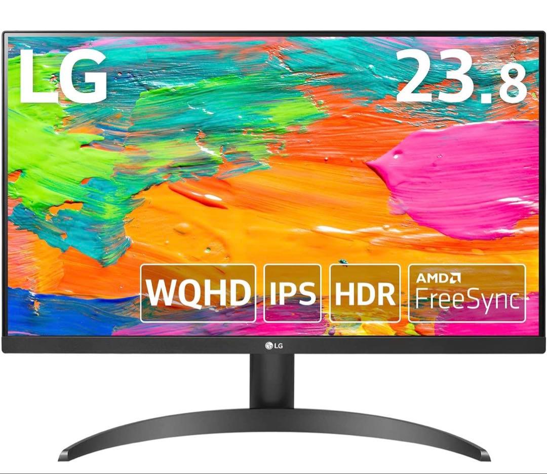 LG 24QP500-B WQHDモニター 23.8インチ薄型モニター 美品