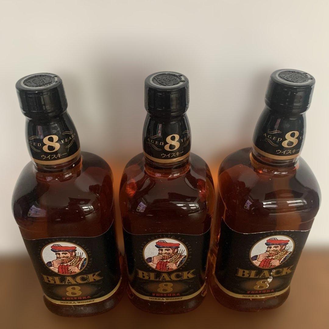 Nikka Black 8 年ウイスキー 3本セット