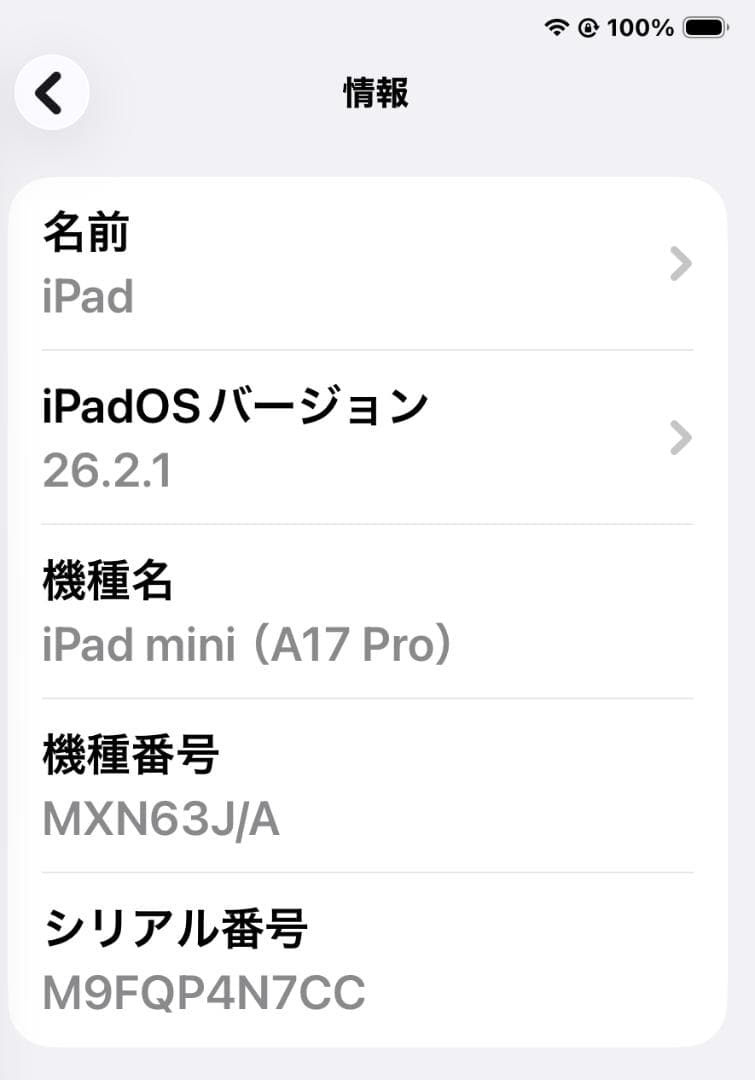 iPad mini7 A17 Pro Wi-Fi 128GB おまけ付