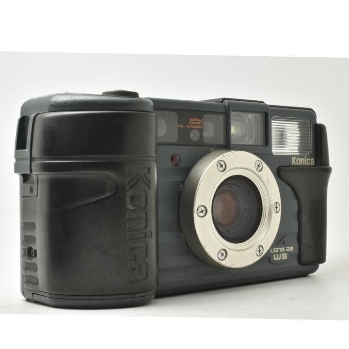 動作OK Konica 現場監督 LENS 28 WB コンパクトフィルムカメラ