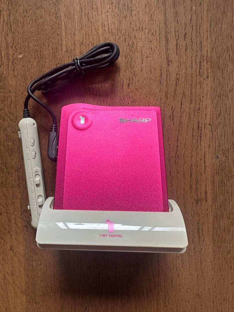 SHARP 1ビットポータブルMDプレイヤーMD-DS33-P