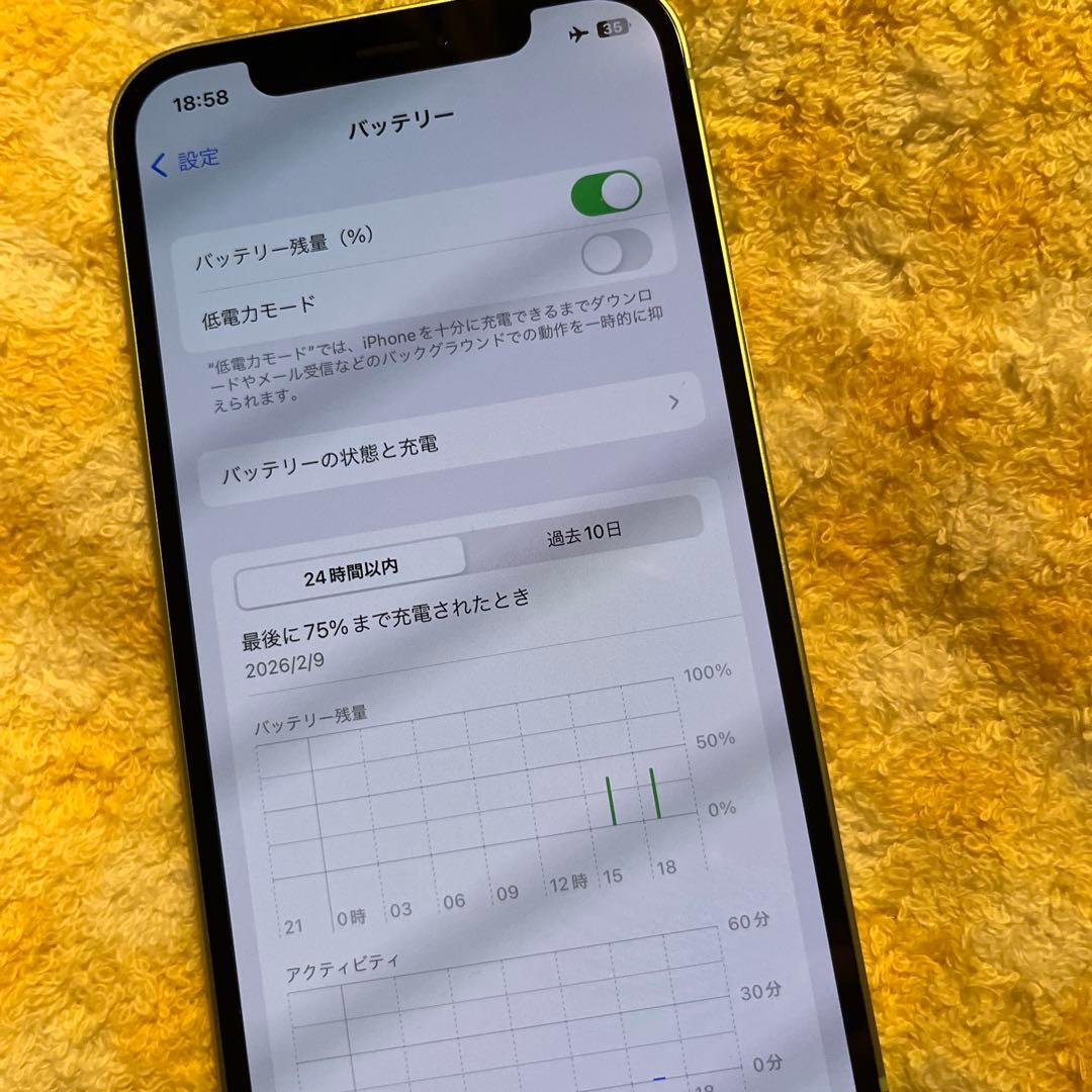 Apple iPhone 12 グリーン128gb★simロック無 アクセサリ付