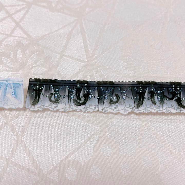 【No.002】海外　マスキングテープ　切り売り　1ループ　レース　リボン