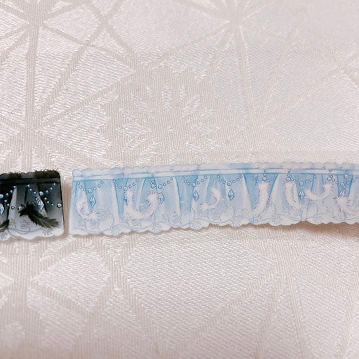 【No.002】海外　マスキングテープ　切り売り　1ループ　レース　リボン