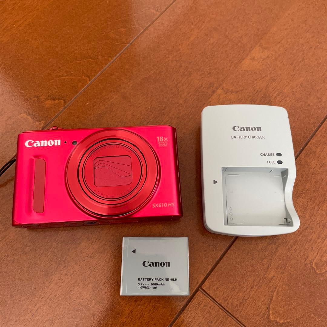 Canon SX610 HS 赤 20.2メガピクセル