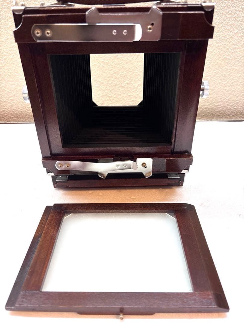 【カメラ】タチハラ4x5 木製大判カメラ レンズセット